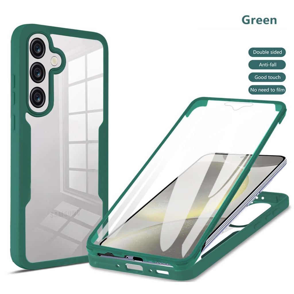 For Samsung Galaxy A57 A56 A55 A37 A36 A35 A26 A25 A17 A16 A15 A07 A06 A05 A05S Anti Fall 360Fully Wrapped Transparent PhoneCase
