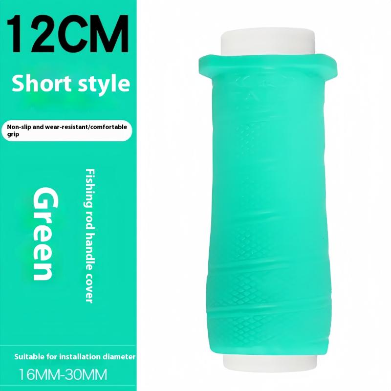 .Fishing Rod Cover Anti-Slip Soft Grip Universal Fishing Rod Sleeve Shock Absorption Elastic Rod Handle Protector Fishing Gear