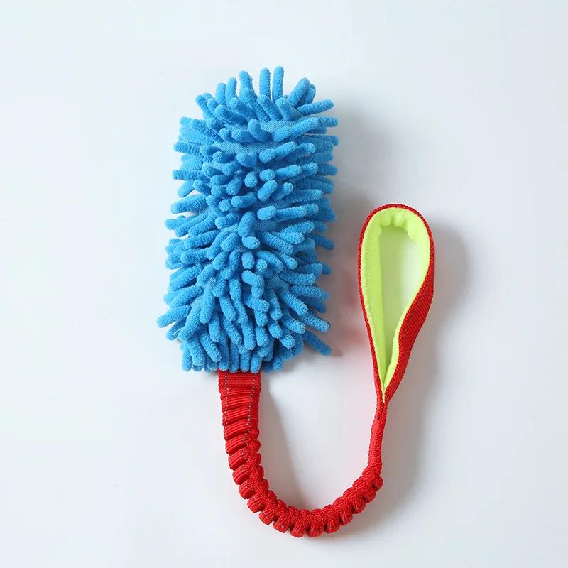 

Dog Chew Toys for Aggressive Chewers Indestructible Plush Rope Ball Interactive Puzzle Toy for Puppies Large Breed Dogs Teeth XS синий