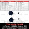For 2015 2016 2017 2018 Porsche Cayenne (958) L&R Front Tow Hook Cover OEM 95850515540G2X 95850515640G2X 95850515540 95850515640