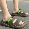 Fashion Men Slippers Platform Non-slip Outdoor Flip Flops Fashion Lightweight Two-Wear Walking Indoor Sandals Outdoor Beach Shoe for Men
