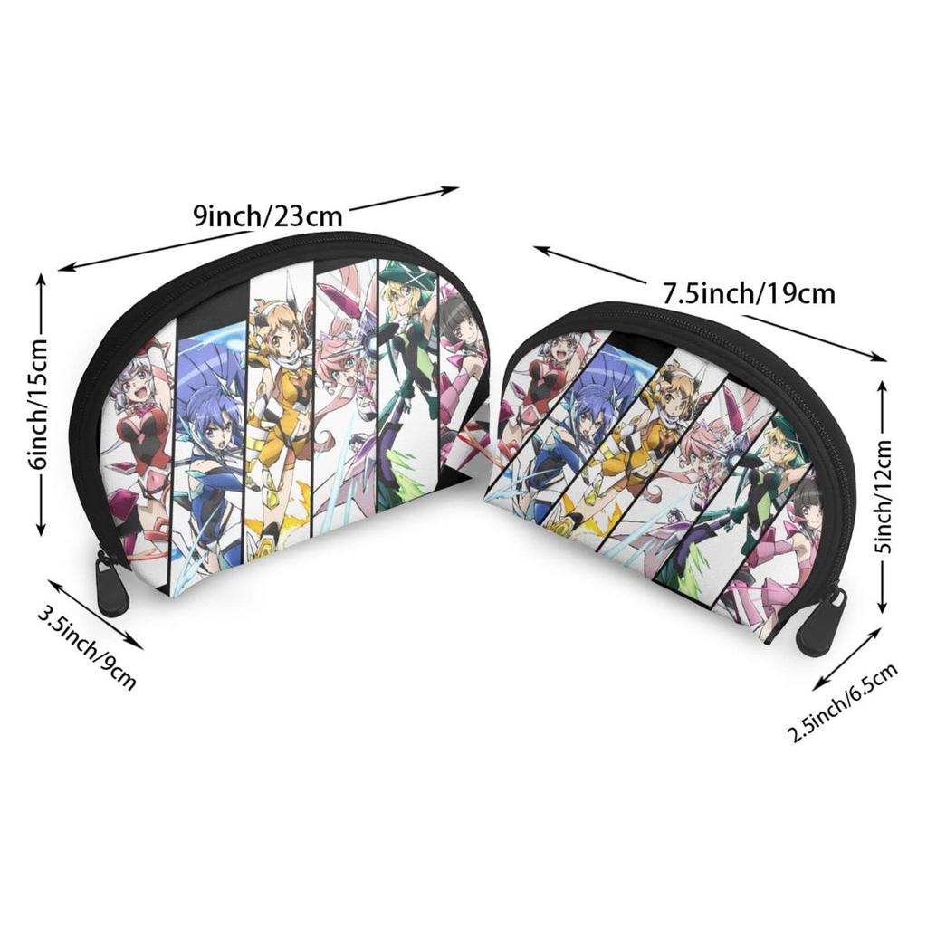 Symphogear Coin Purse with Storage Pouch, Wallet, Portable, Functional, Large Capacity, Waterproof Shell Pouch, Parent-Child Pouch, Travel Goods, Toil