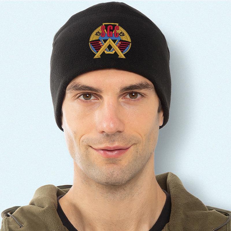 SGC logo gold triangle wings circle Unisex Women Unisex Beanie Pullover Cap Winter Thermal Hat Warm Christmas Outdoor Cycling Hikin