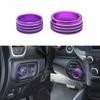 Modified Decorative Shift And Headlight Knob Rings For Dodge Ram Car Interior Decoration
