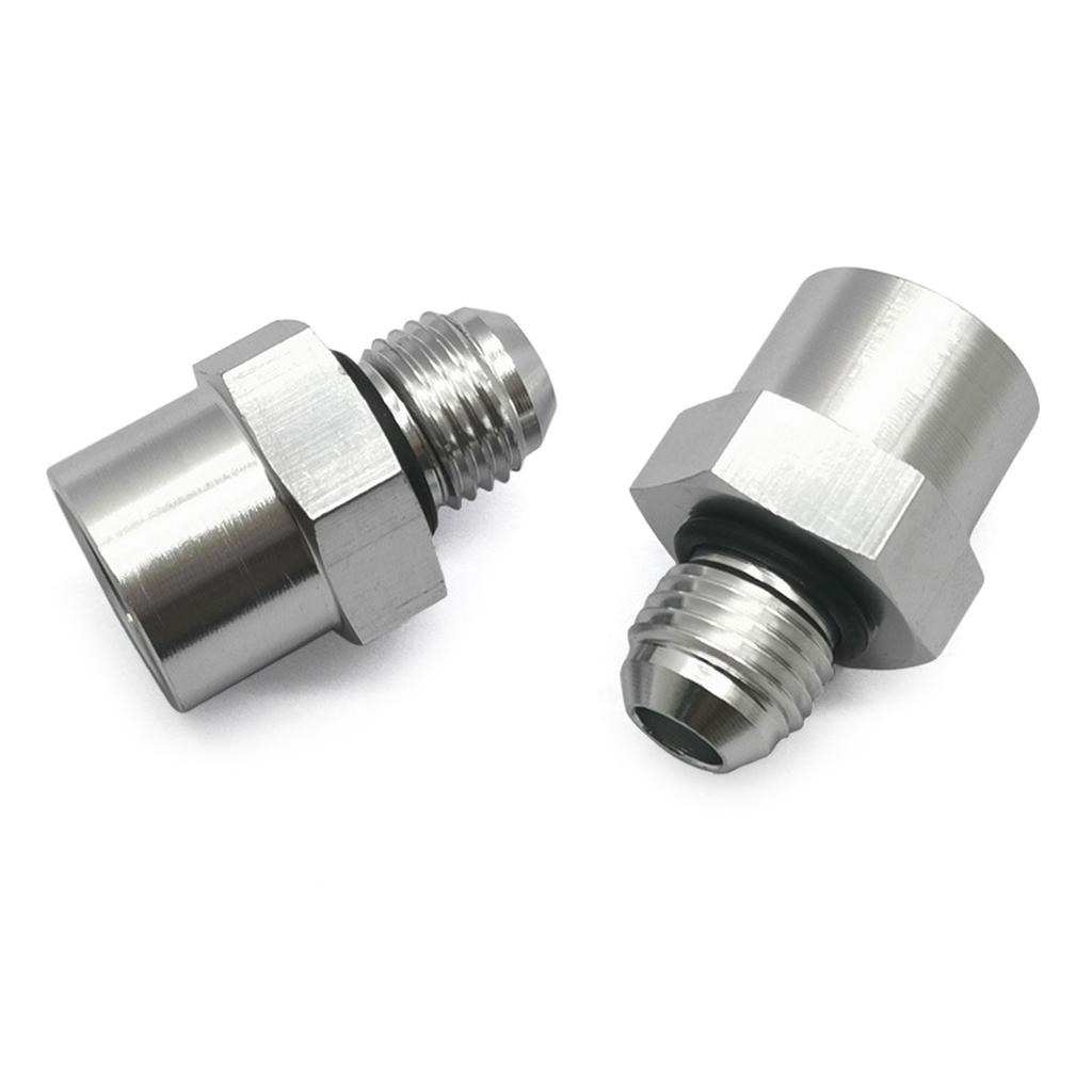 6AN Straight End Fitting for Braided Fuel Oil Gas Line Hose End 6 AN Fittings Aluminum 6AN To M16x1.5 Adapter