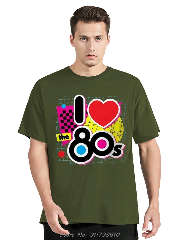 Summer T-shirt Retro Dresses 80 Nostalgic 1980 Years Short Sleeve Oversized Tshirt Unisex O-Neck Tshirtunisex Clothing
