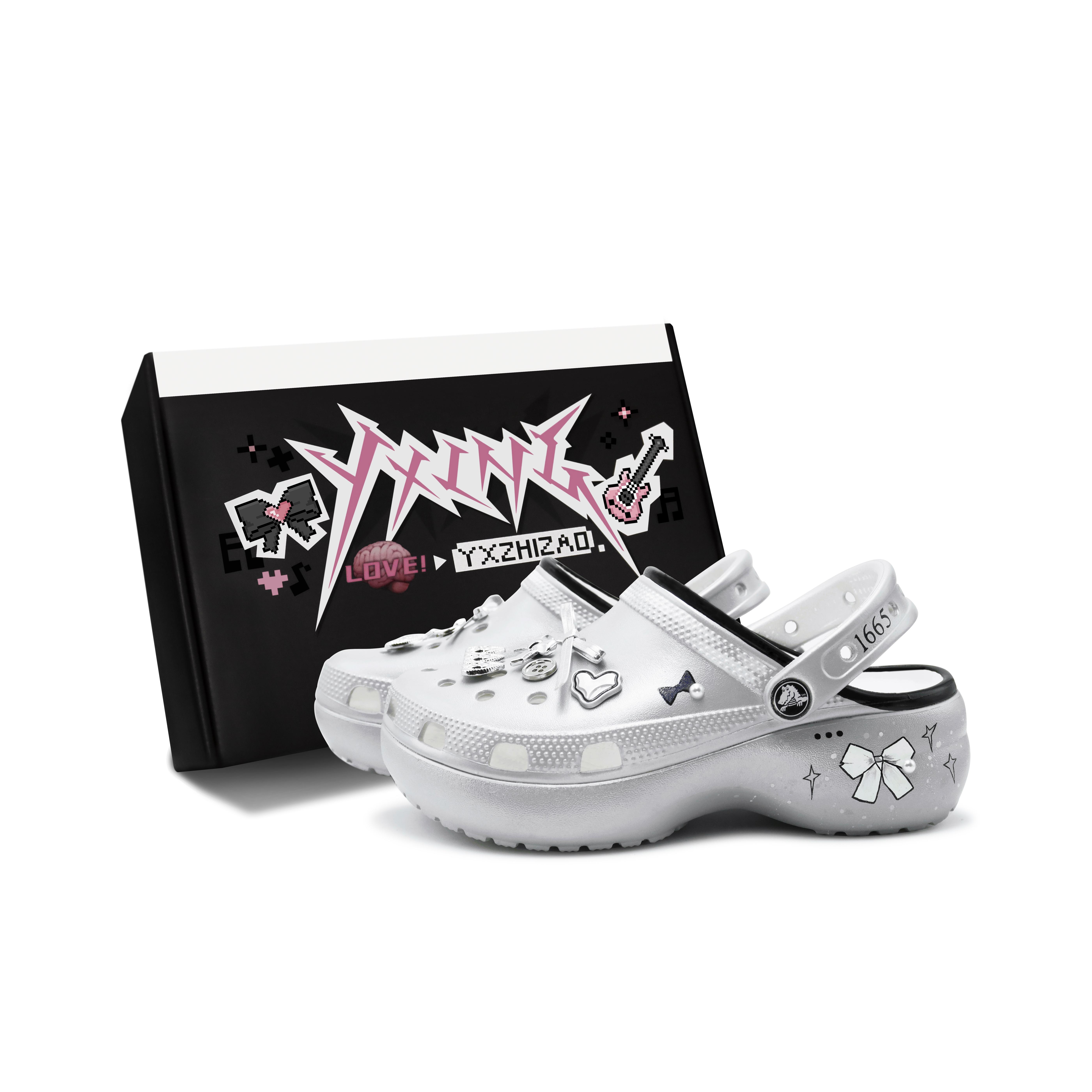 

Crocs Классические клоги женские балетки серебристые 38-39