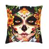 Catrina Cushion Cover Double Side Print Mexican Sugar Skull Girl Floor Pillow Case Living Room Custom Pillowcase Home Decoration
