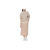 Solid Color Straight Cut Back Slit Casual Long Skirt Women Skirts Beige 464890-31