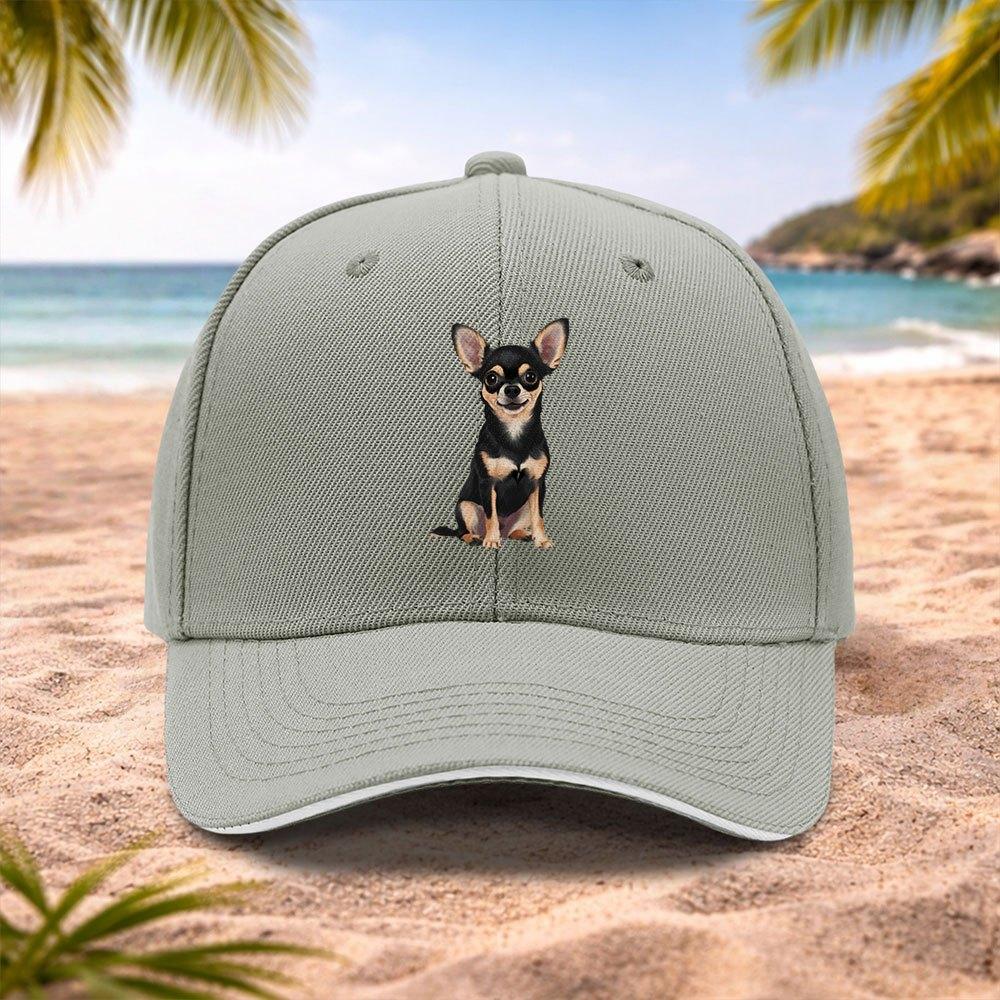 Chihuahua Dog Baseball Cap for Unisex Women Lightweight Adjustable Machine Washable Hat for Running Fitness Outdoor Sports
