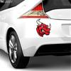 Tri Mishki Wcs107 16*13cm Angry Bull Head Red Car Sticker PVC Decals Motorcycle Accessories Sticker On Car Truck Bumper Laptop Fridge
