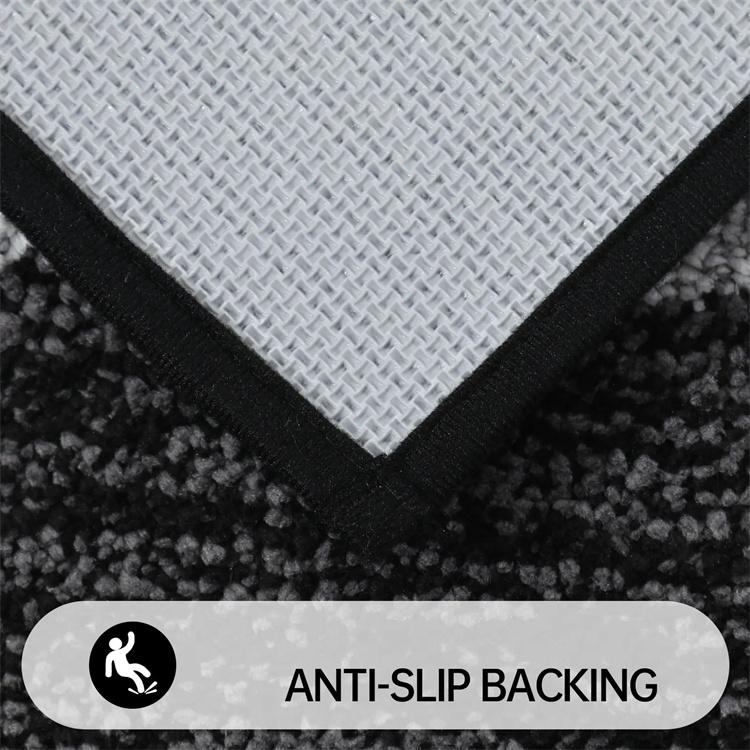 Luksuriøst mykt plysj dusj baderomsmatte teppe Super vannabsorberende badematte sklisikre tepper baderom