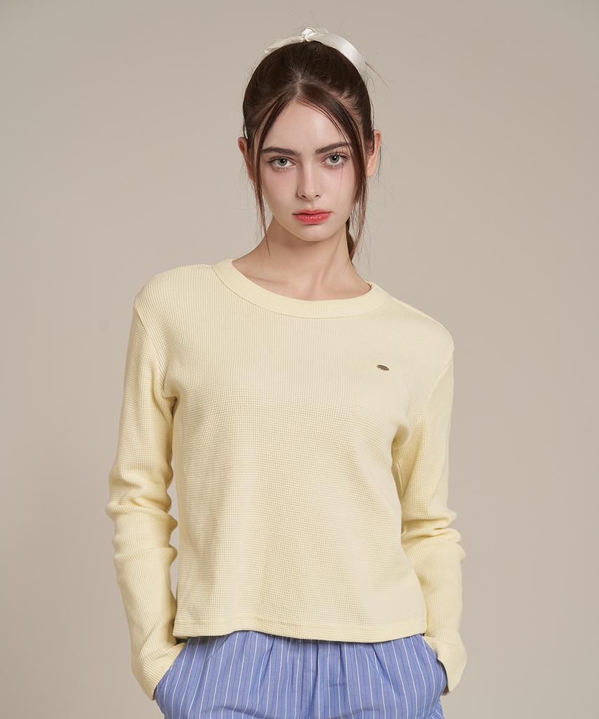 Iteoneolmomeonteu Waffle T-Shirt _ Yellow