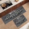 Minimalist Kitchen Theme Print Floor Mat Thickened Non Slip Durable Entrance Doormat Porch Balcony Home Decor Rug 1PC