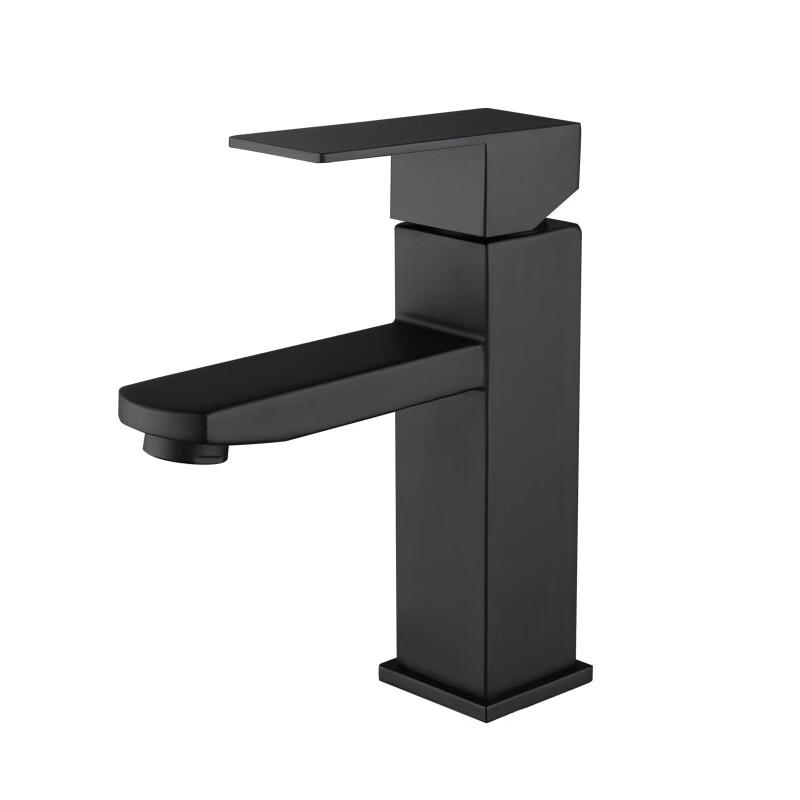 OEING Square Black Tall Basin Mixer Faucet