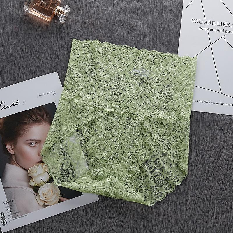 Women Panties Sexy Lace Underwear Woman Knickers Lace Panties Mesh Floral Lingerie Female Seamless Briefs Underpants Plus Size