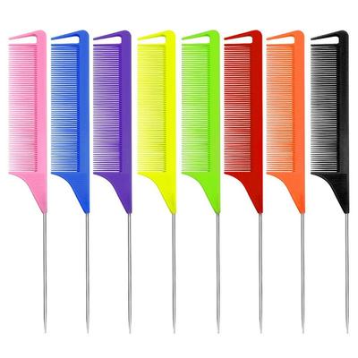 1pc Stahl Nadel Spitzen Schwanz Haar Kamm Anti-statische Haar Farbstoff Pinsel Professionelle Barber Kamm Salon Friseur Barber zubehör
