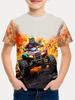 Boy T Shirt Racing Cars Print Boys T Shirts Kids Clothes Fashion Children Top Short Sleeve Child T-Shirt Casual Baby Boy Clothes