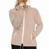 Women Plus Size Lightweight Zip Up Hooded Jacket Long Sleeve Packable Windbreaker with Storage Pouch for Outdoor Travel Hiking Running