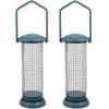 2Pcs Metal Material Hanging Bird Feeder Iron Wild Bird Feeder Sturdy Fat Ball Feeder  Terrace Use