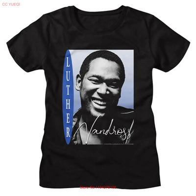 Luther Vandross Big Smile Brustfoto Damen T-Shirt R B Soul Tour Musik Merch vintage Gewaschen Leicht Stilvoll streetwear
