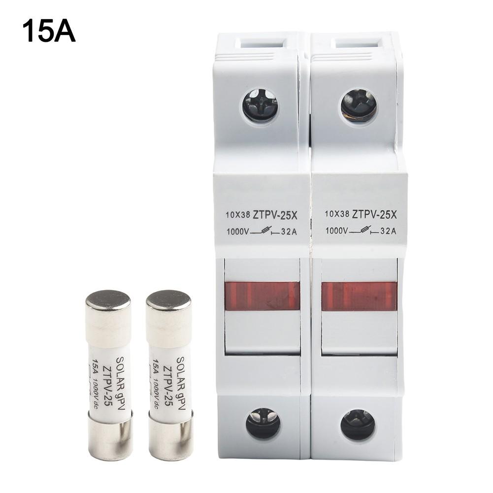 2P For Solar Fuse Holder with 10x38mm Compatibility for DC1000V Applications