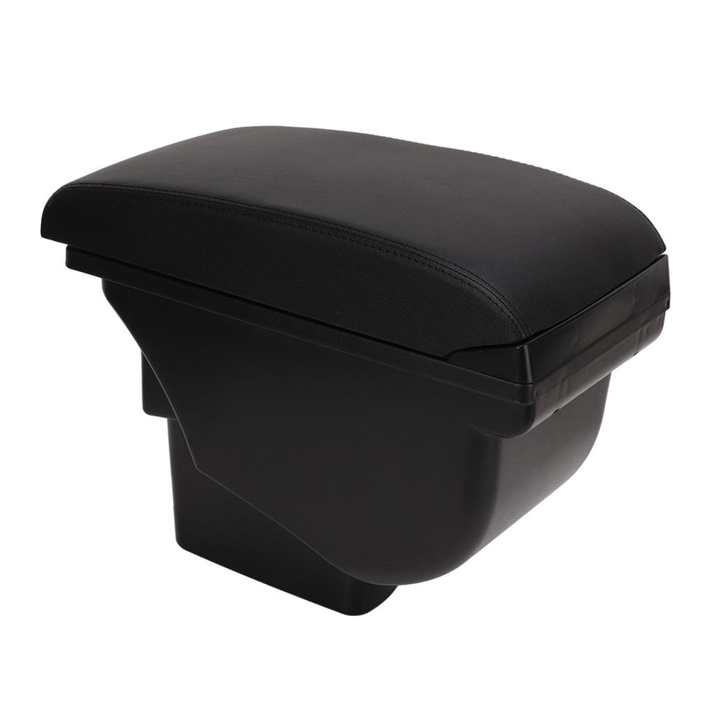 Double Layer Center Console Armrest Box with 3 USB Ports Auto Interior Upgrade Replacement for Kia Soul 2006‑2017