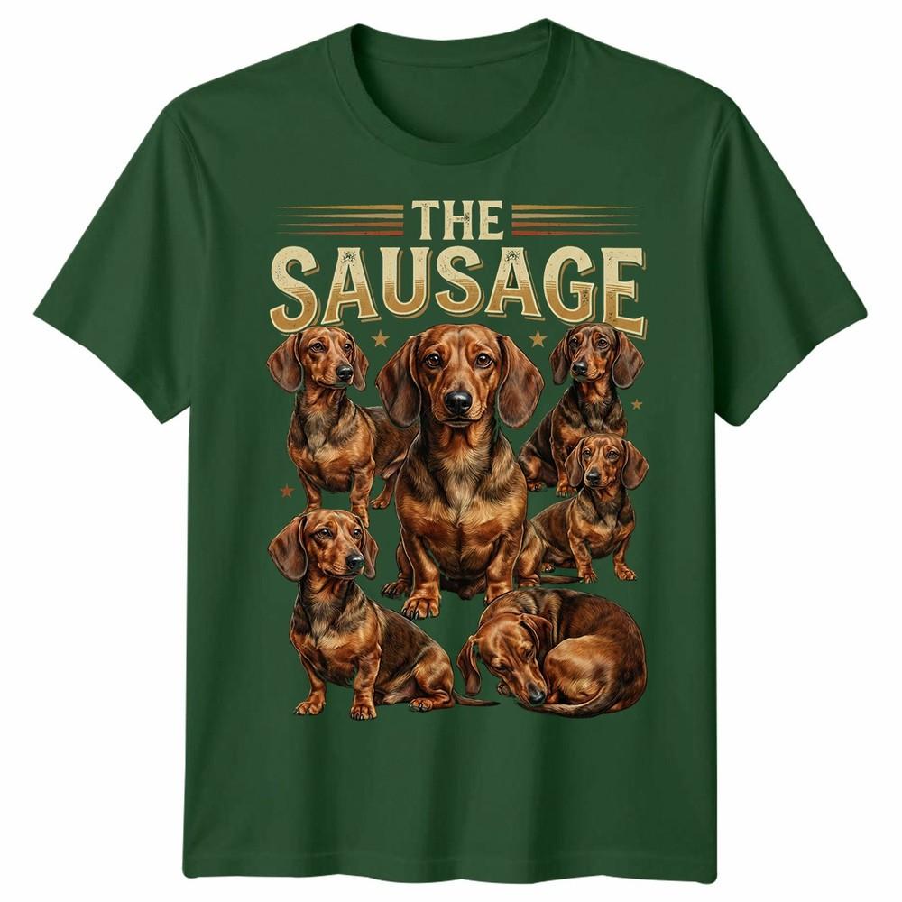 Dachshund Dog Unisexs Unisexs T Shirt Vintage 90s Retro Sausage Dog Pet Unisex Tee