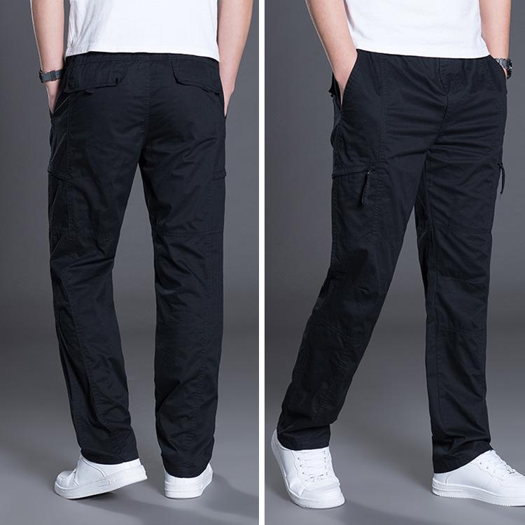 Versatile Men's Casual Cargo Pants, Multi-pocket Straight-leg Pants, Durable Pants for Outdoor Activities & Daily Styling