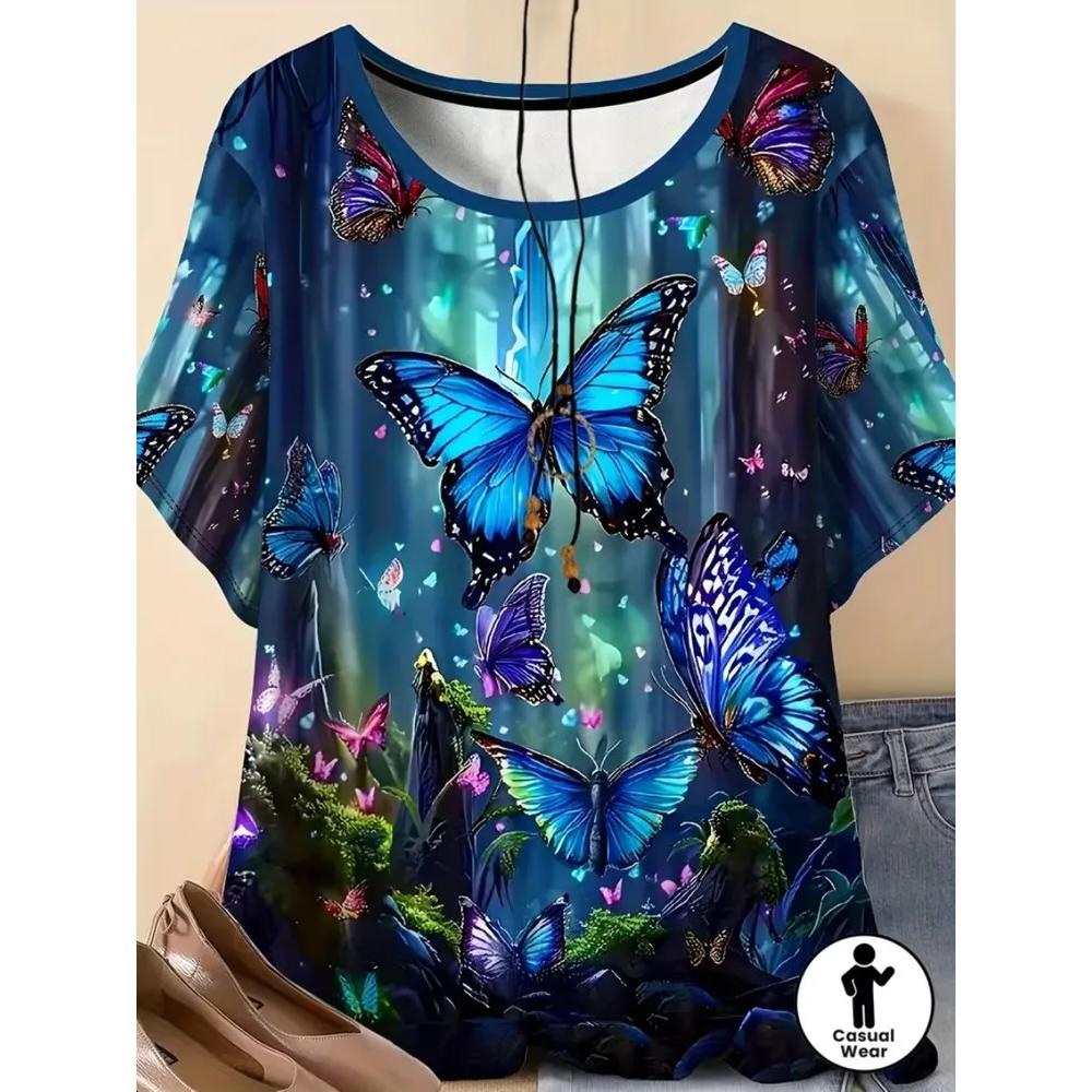 Fashion Versatile Women's Short Sleeve Casual Loose Top Daily Comfort T-Shirts Women’s