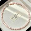 Handmade Imitation Pearl Fresh & Sweet Necklace with Light Luxury No-Buckle Design