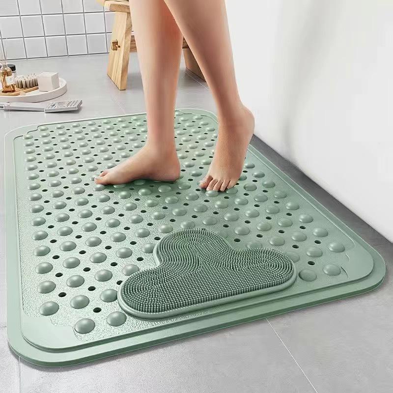 Eco-friendly Non-Slip Bathroom Mat for Shower - Safe for Children, Elderly, and Pregnant Women