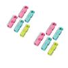 10pcs  Food Sealing Clips Bread Storage Bag Clips for Snack Wrap Bags Spring Clamp Reusable Kitchen Organization Sealing Clamp