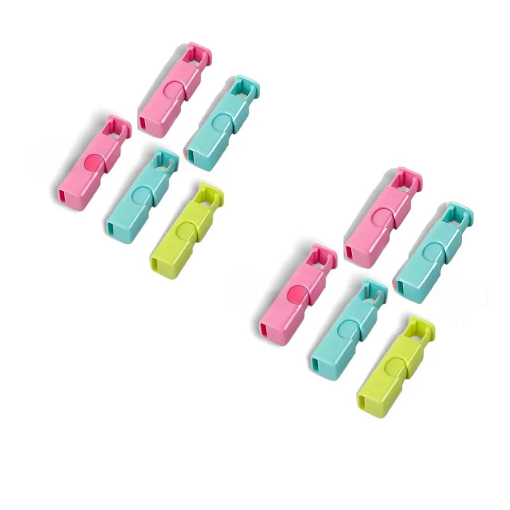 10pcs  Food Sealing Clips Bread Storage Bag Clips for Snack Wrap Bags Spring Clamp Reusable Kitchen Organization Sealing Clamp