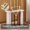 16-Hole Floor Cue Rack Large Capacity Freestanding Pool Stick Holder