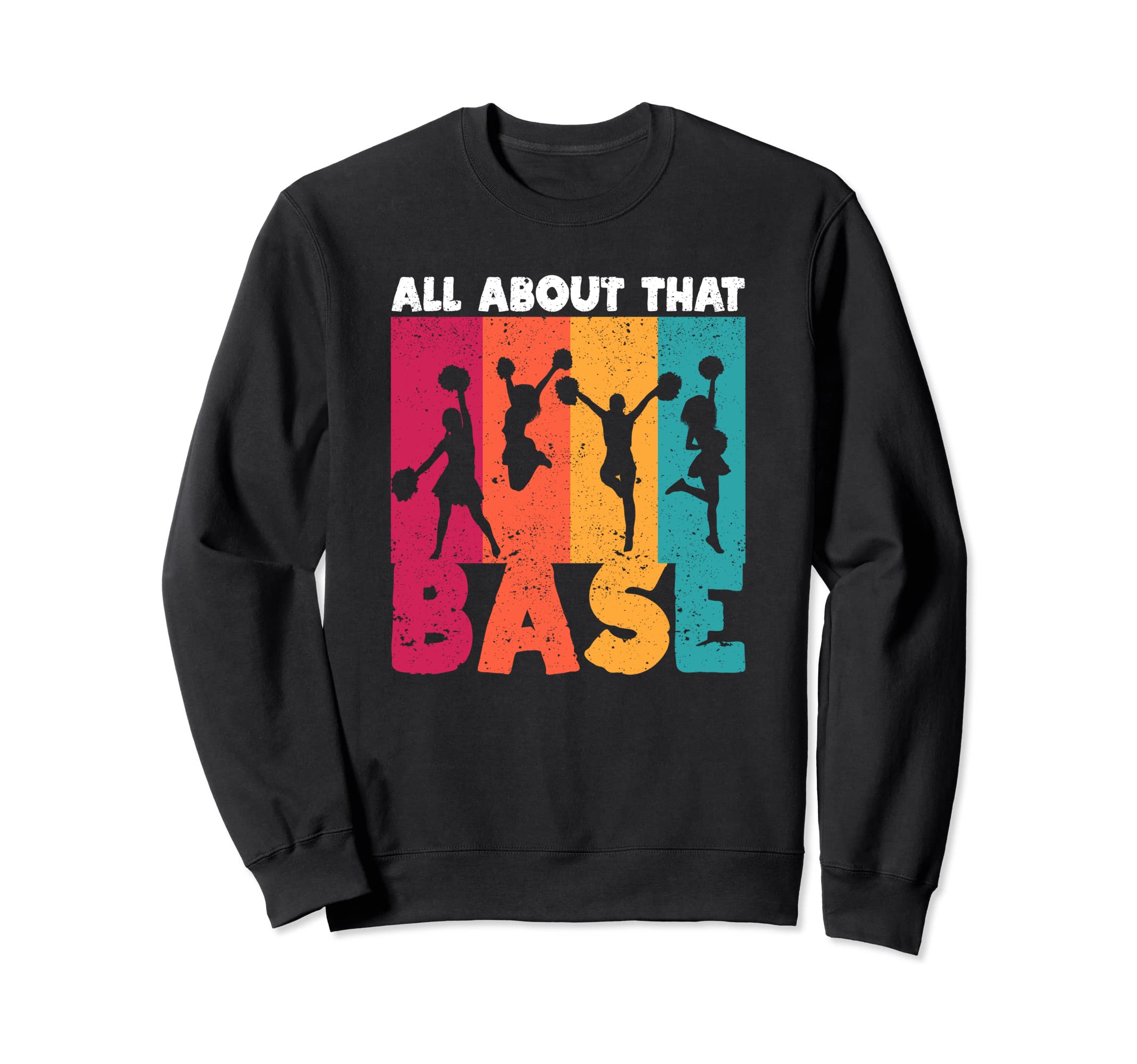 

All About That Base Cheerleading trainer design, cheer, cheer. чорний