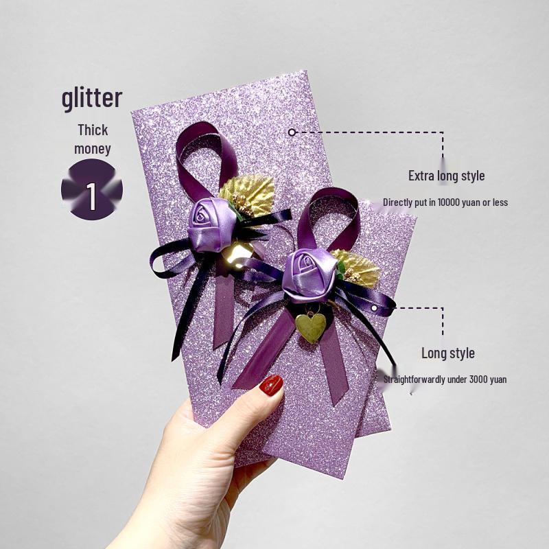 Персонализированный красный конверт - Свадебный подарок - Сентиментальный сувенир на память о любви Long 1 piece