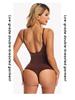 Women's Plus Size Waist Cincher Bodysuit - European & American Postpartum T-Back Corset Underwear