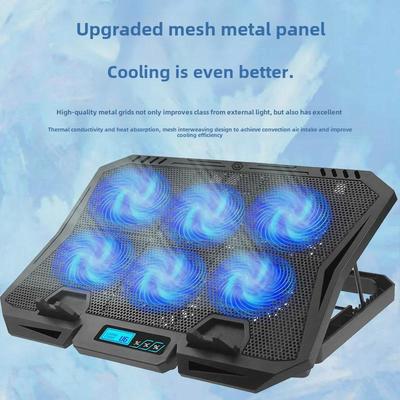 Chladiaca podložka pre herný notebook s nastaviteľnými ventilátormi pre notebooky od 14" do 15,6"