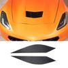 Weißer Kohlefaser Scheinwerfer Augenlid Streifen Aufkleber Zierleiste Für Corvette C7 2014-