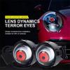 LED Car Dynamic Devil Eye Large Light 3-inch 33 Mode Car Light Remote Modification Eagle Eye 3D Lens Dynamic Pupils Headlight