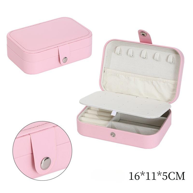 Medium Jewelry Storage Box Simple Double-layer College Student Dormitory Exquisite Gorgeous Necklace Ring Packaging Box Jewelry