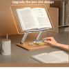Holz-Buchständer mit Licht Multifunktionaler höhenverstellbarer Buchhalter Holz und transparentes Acryl Buchleseständer