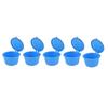 5Pcs 50ml Coffee Capsule Reusable Coffee Filter Cup with Spoon for DOLCE GUSTO Coffee MachineBlue