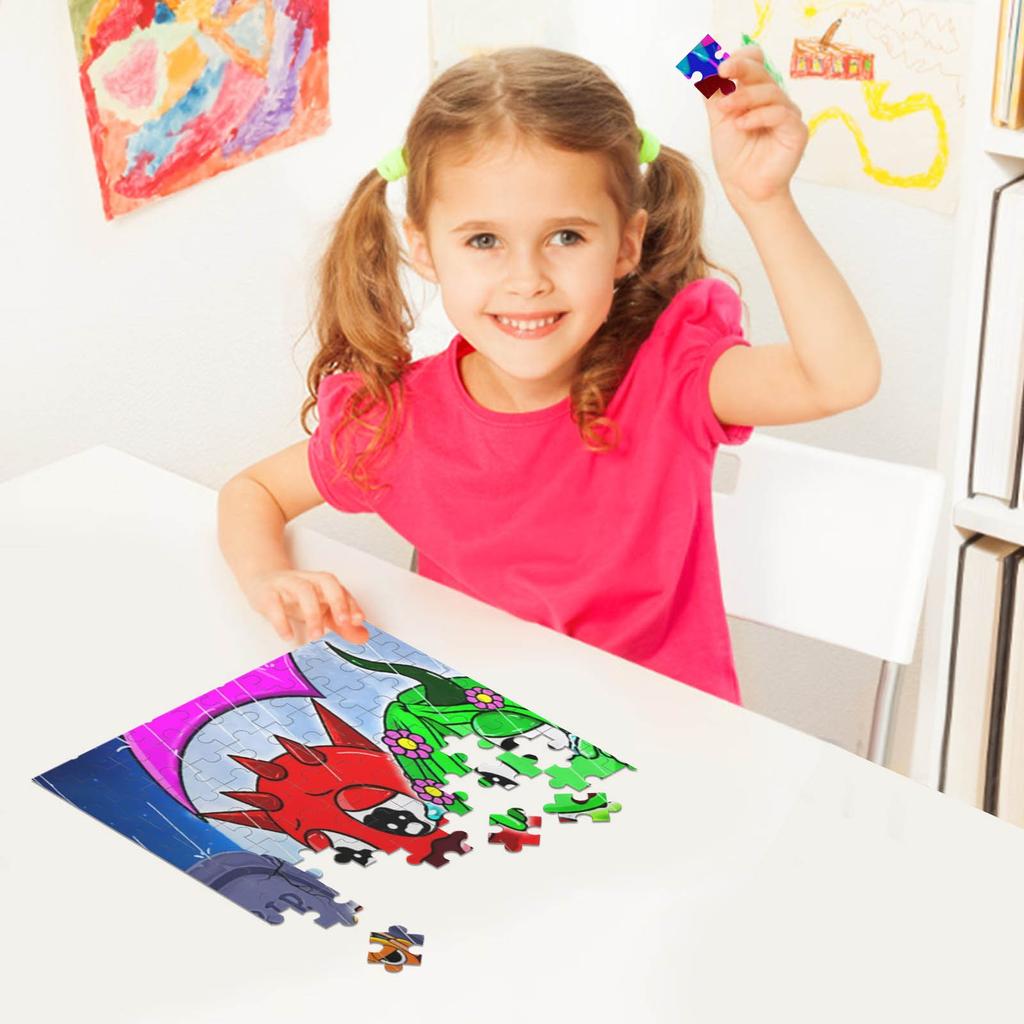 Kreslené puzzle, hračky s puzzle, kreativní dárky, dětské dárky, nástěnné dekorace