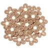 20pcs/lot Double Color Flower Mesh Embroidery Patches Applique For Girls Clothing Dress Headwear Hair Clips Decor Accessories