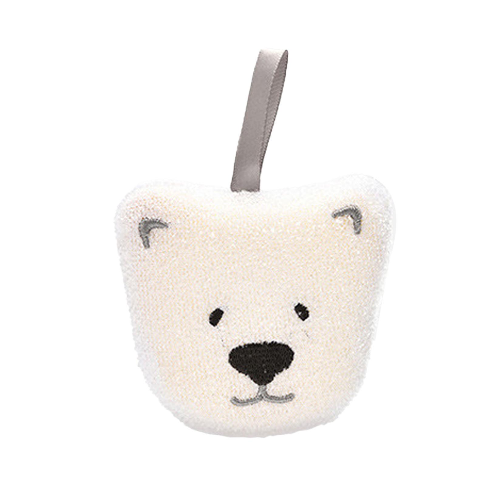 

2Pcs Kitchen Dish Scrubber Sponge Double Side Dishwashing Sponge Hanging Type Cartoon Bear Cup