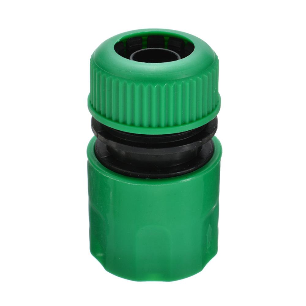 1Pcs Green Quick Connect 4-Point Water Connector, Universal Gardening Watering And Car Washing Water Pipe Quick Connect Accessory