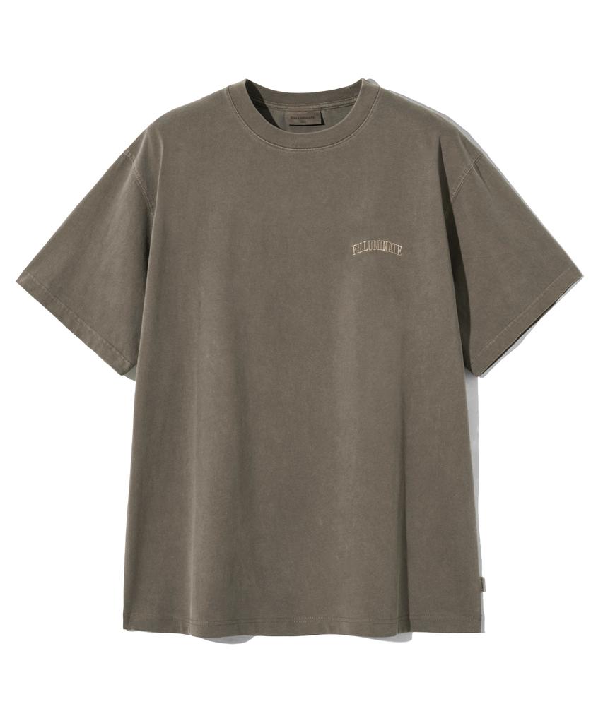 FILLUMINATE Flm Small Logo Pigment T-Shirt - Brown