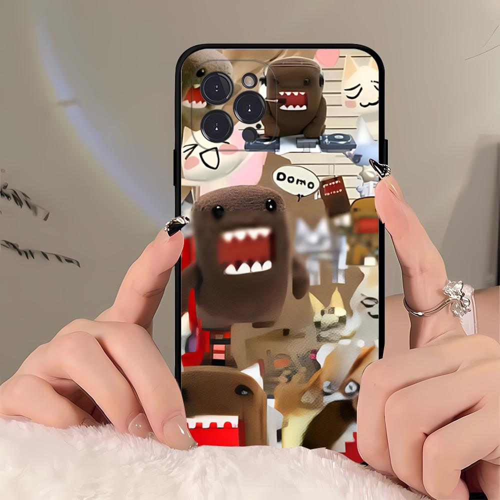 Cute Domo kun  Phone Case For iPhone 16 15 14 11 12 13 Mini Pro XS Max Cover 6 7 8 Plus X Funda Shell